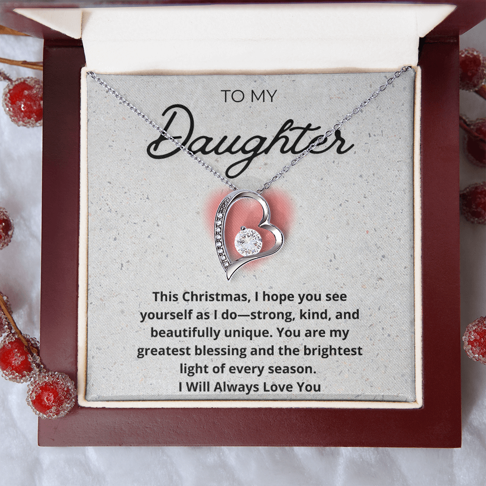 My Precious Daughter Heart Necklace