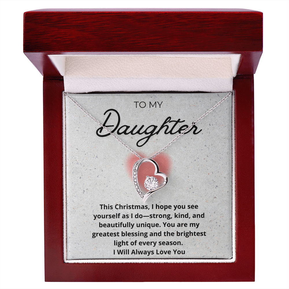 My Precious Daughter Heart Necklace