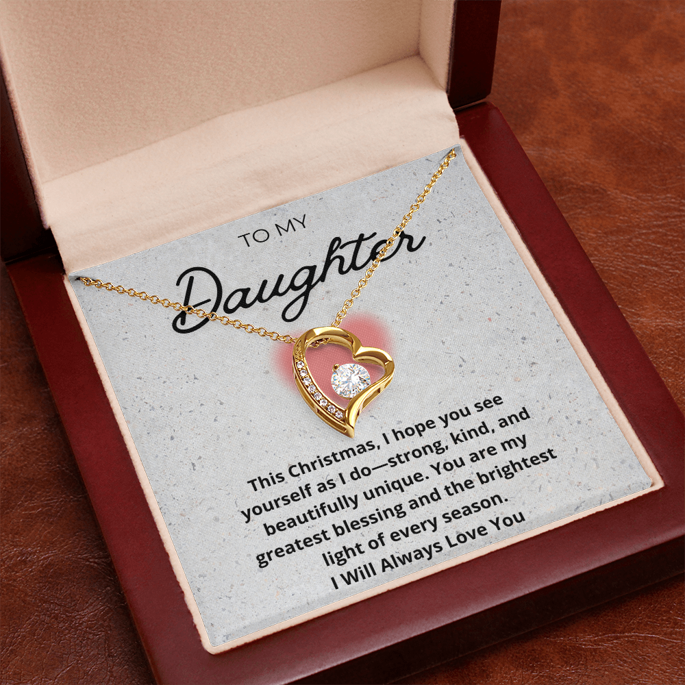 My Precious Daughter Heart Necklace