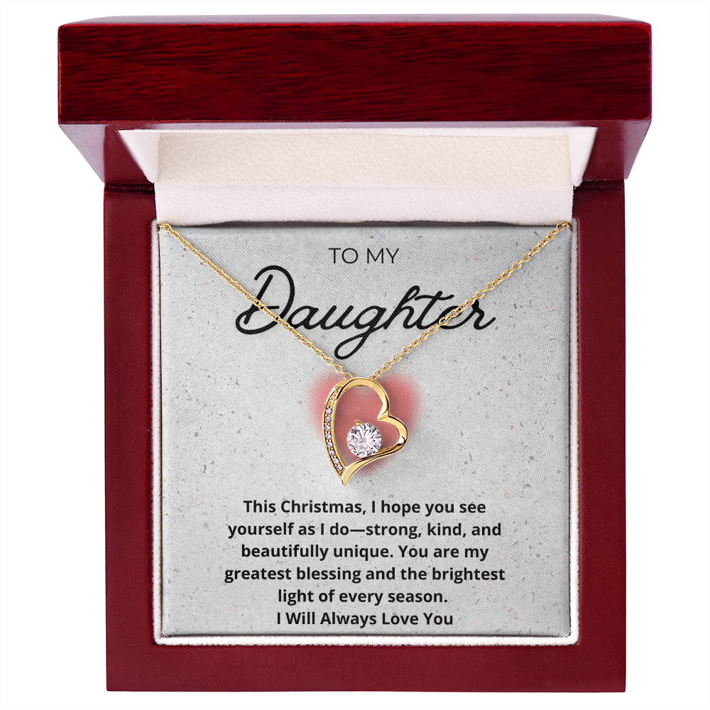 My Precious Daughter Heart Necklace