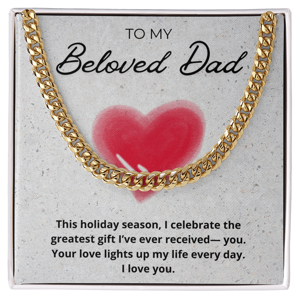 Dad Cuban Link Holiday Chain