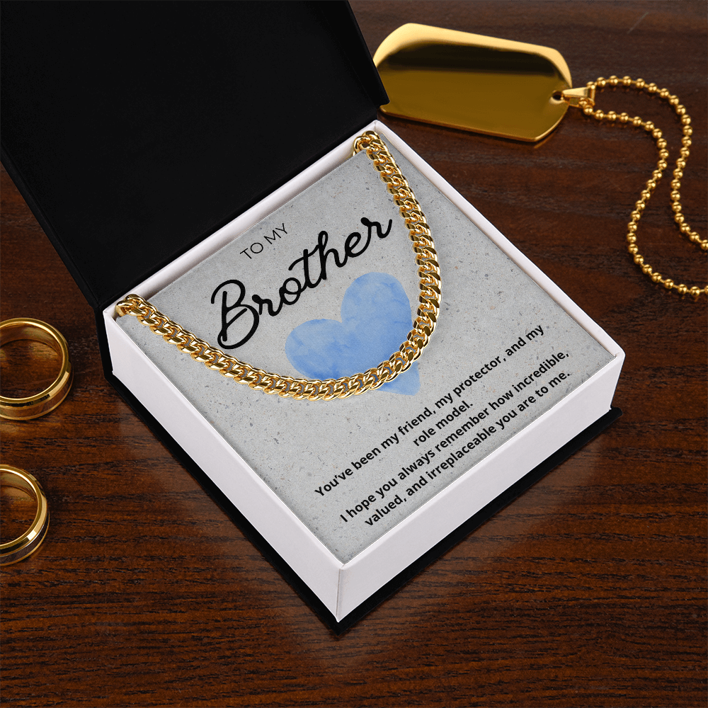 Cuban Chain Necklace for Brother