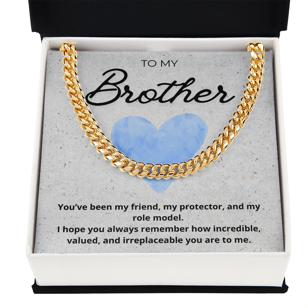 Cuban Chain Necklace for Brother