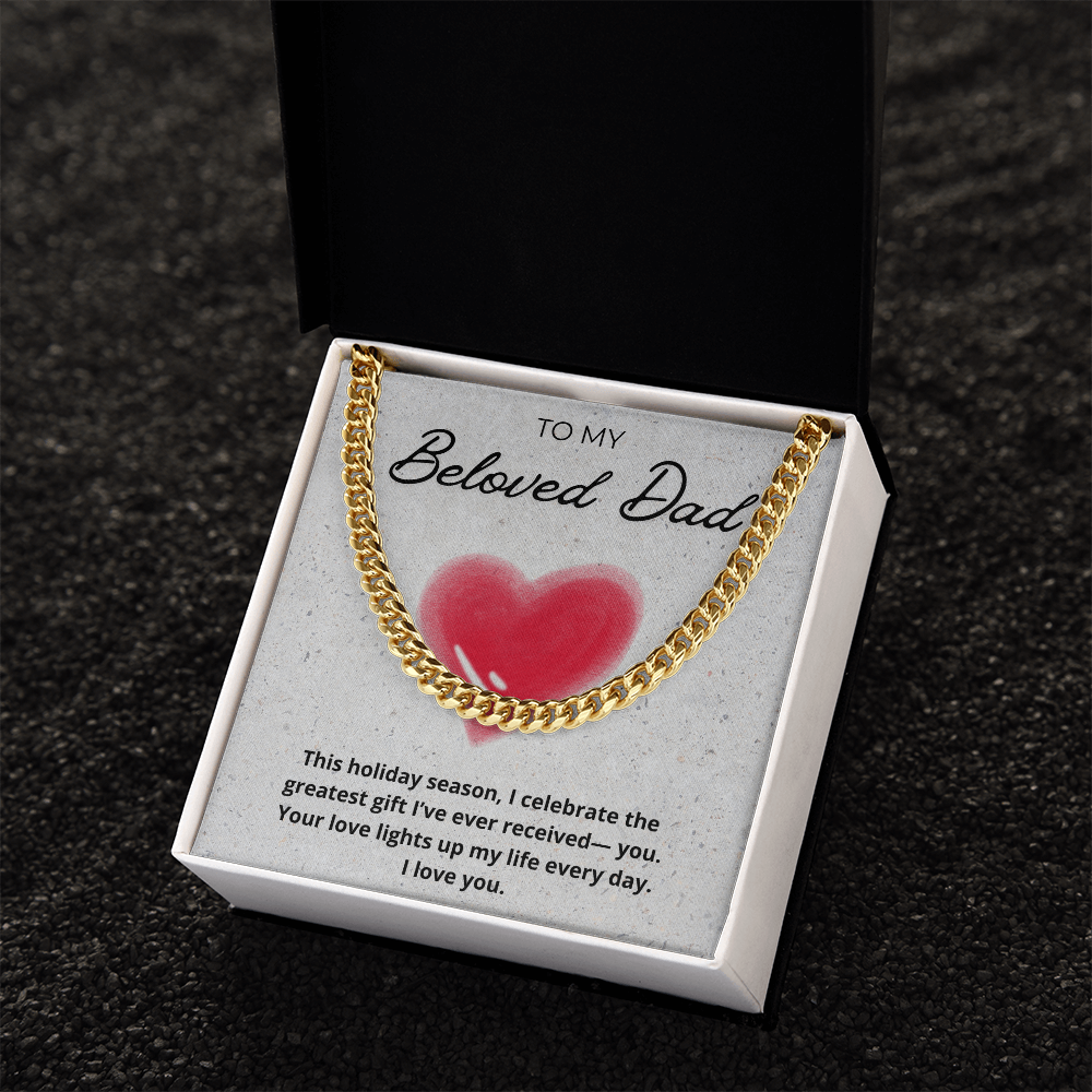 Dad Cuban Link Holiday Chain