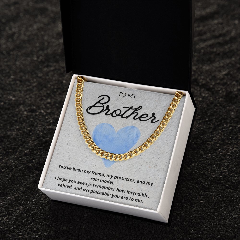 Cuban Chain Necklace for Brother