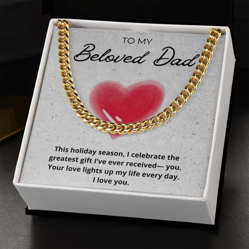 Dad Cuban Link Holiday Chain