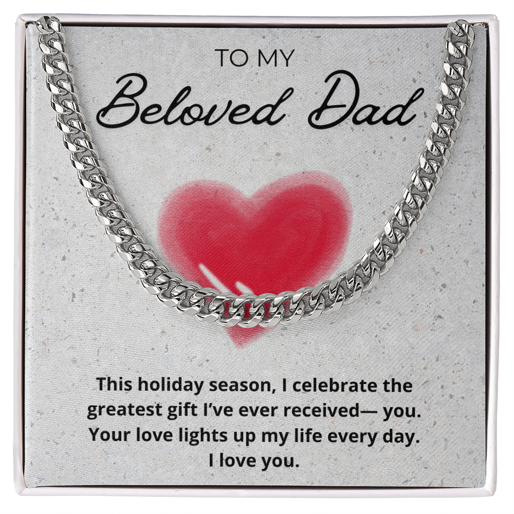 Dad Cuban Link Holiday Chain