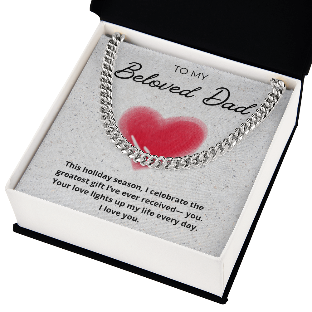 Dad Cuban Link Holiday Chain