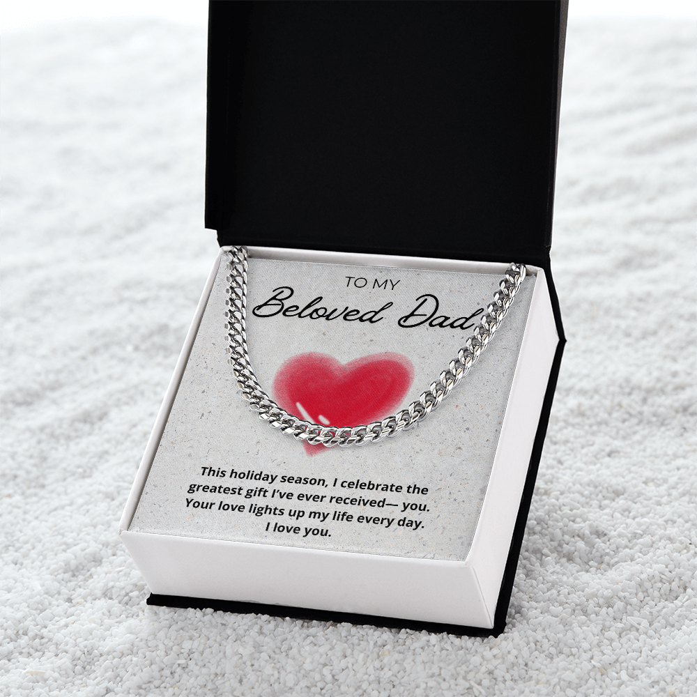 Dad Cuban Link Holiday Chain