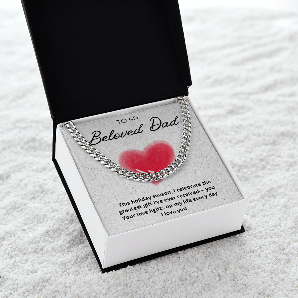 Dad Cuban Link Holiday Chain