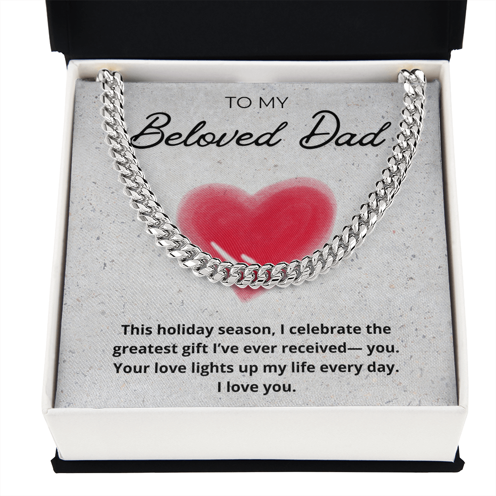 Dad Cuban Link Holiday Chain