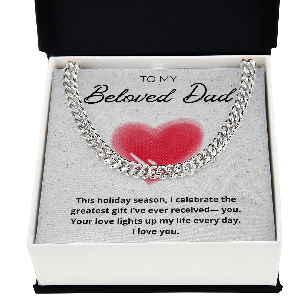 Dad Cuban Link Holiday Chain