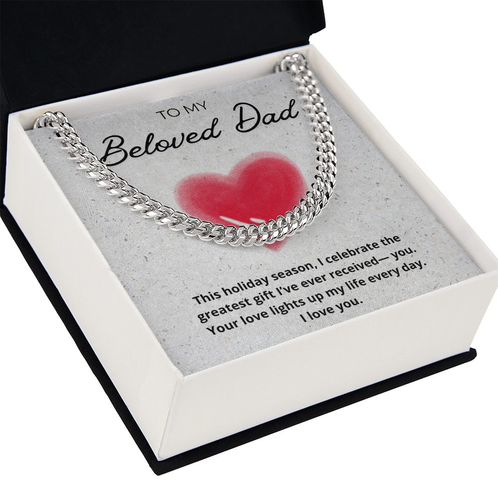 Dad Cuban Link Holiday Chain