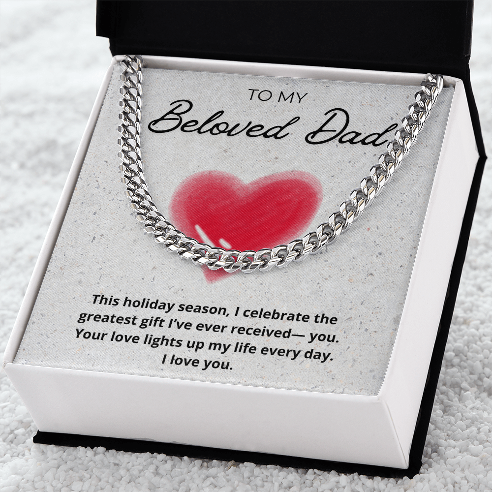 Dad Cuban Link Holiday Chain