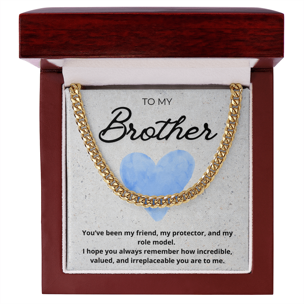 Cuban Chain Necklace for Brother