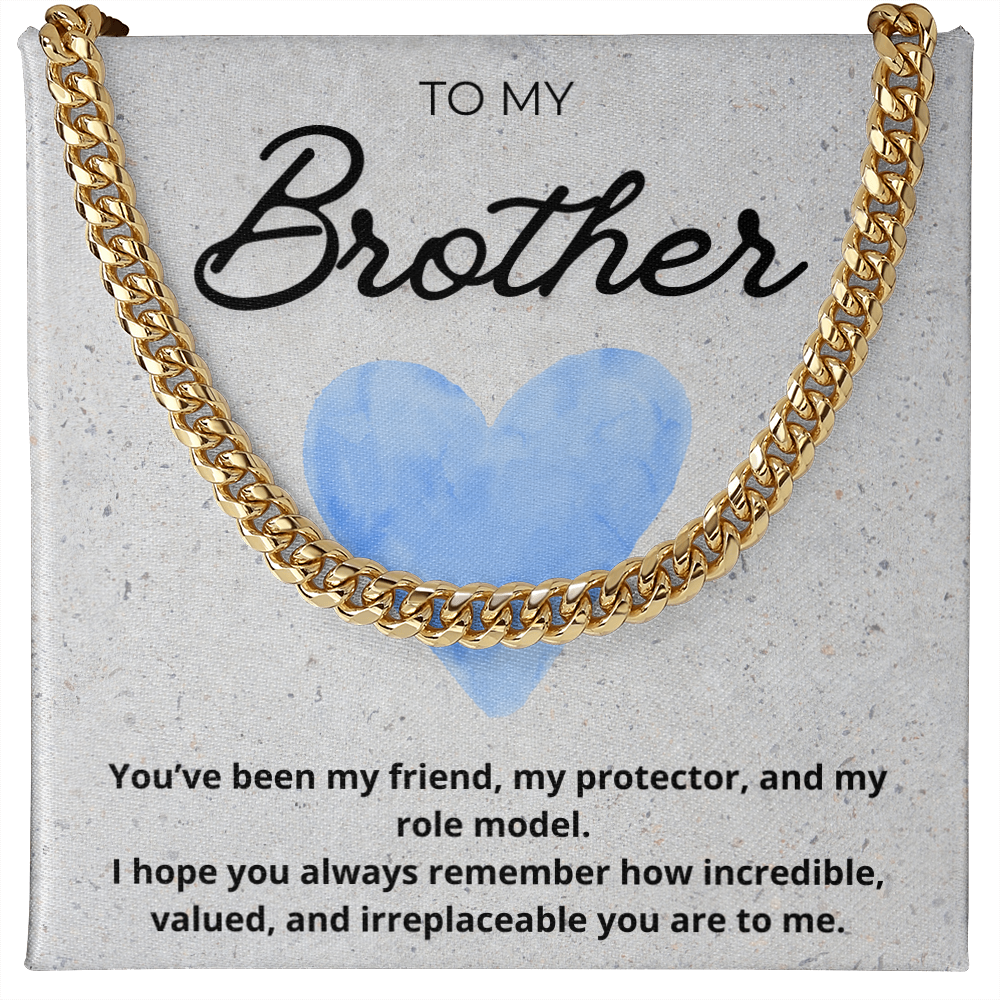 Cuban Chain Necklace for Brother