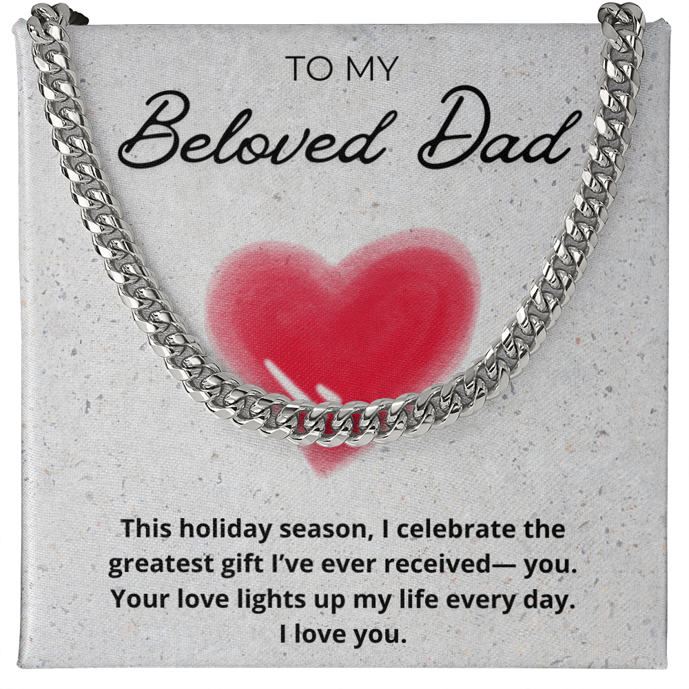 Dad Cuban Link Holiday Chain