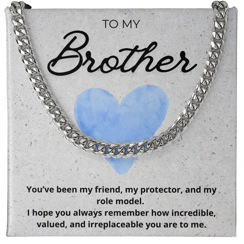 Cuban Chain Necklace for Brother