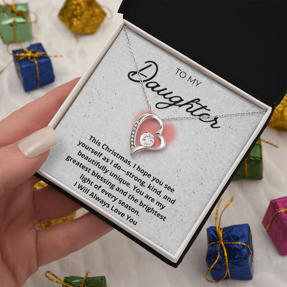 My Precious Daughter Heart Necklace