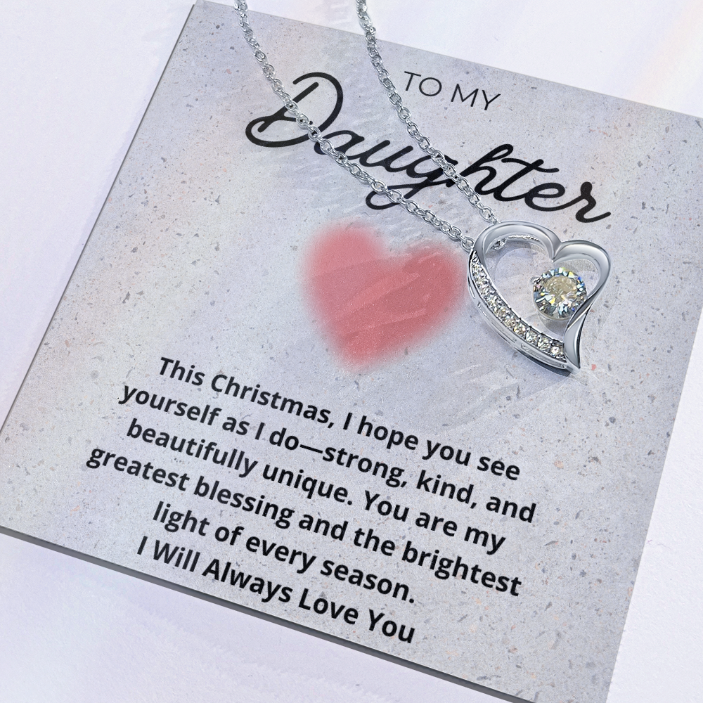 My Precious Daughter Heart Necklace