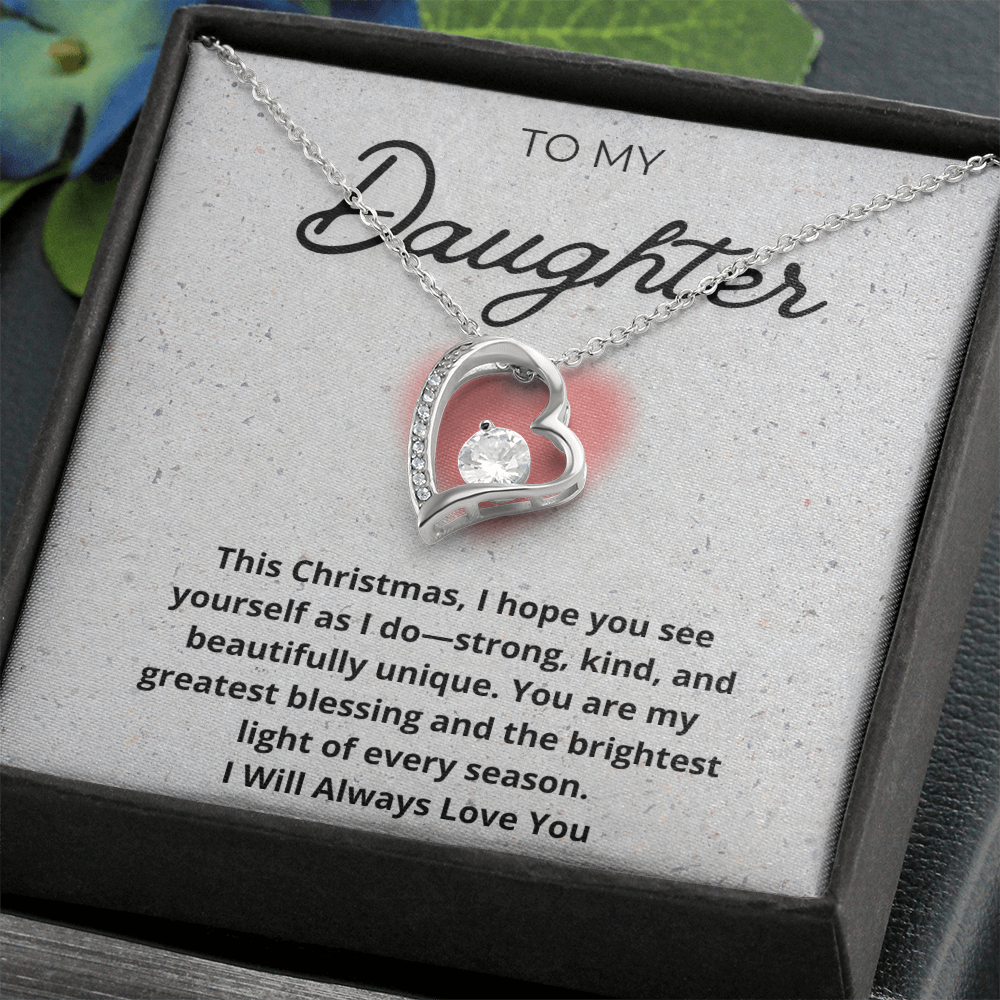 My Precious Daughter Heart Necklace