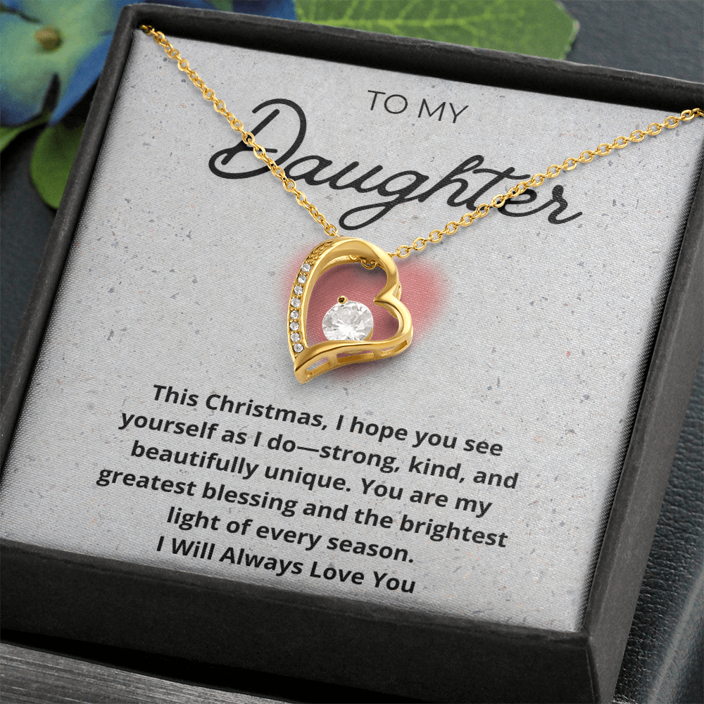 My Precious Daughter Heart Necklace