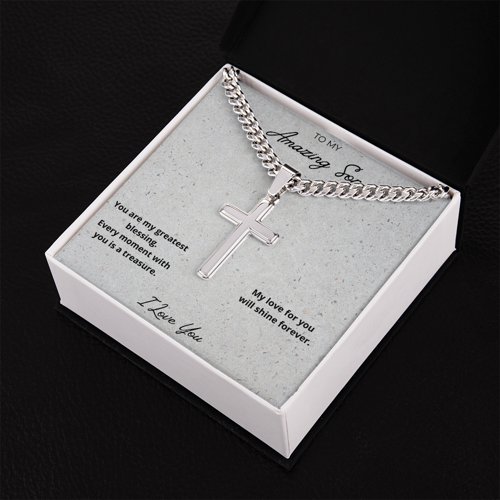 Son Cross Pendant Necklace