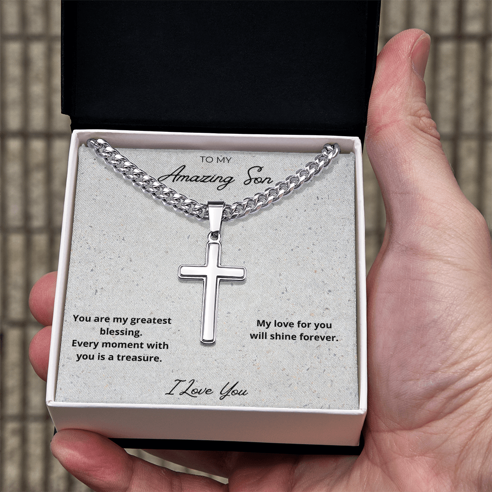 Son Cross Pendant Necklace