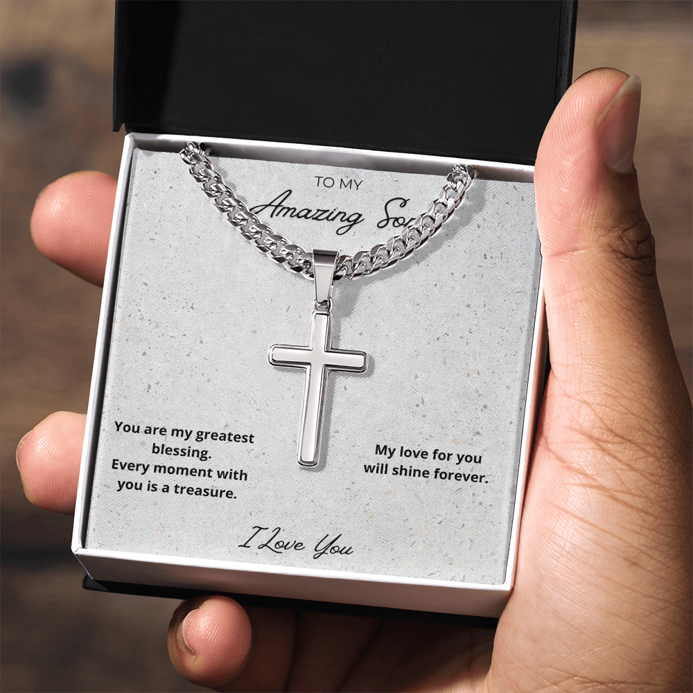Son Cross Pendant Necklace