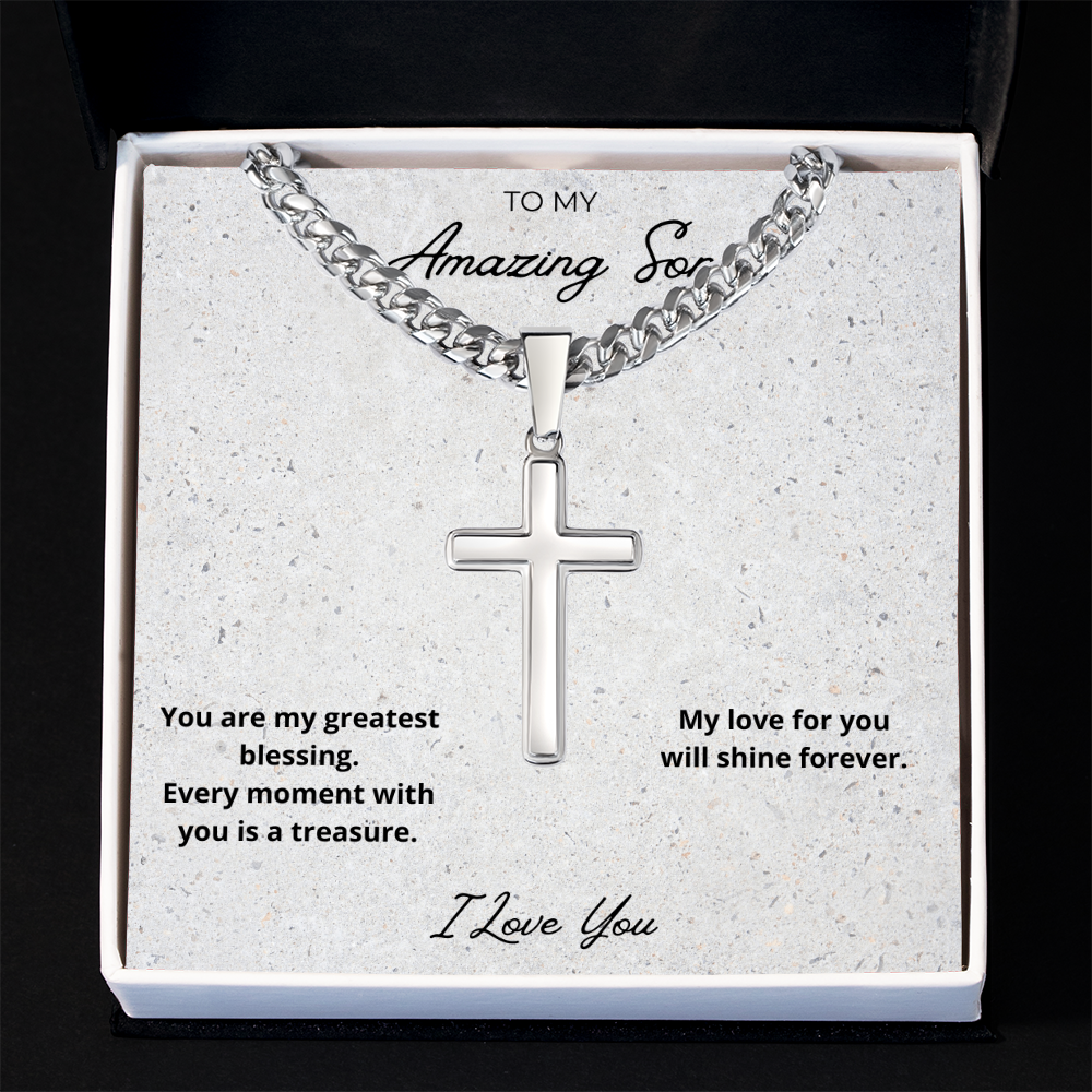 Son Cross Pendant Necklace