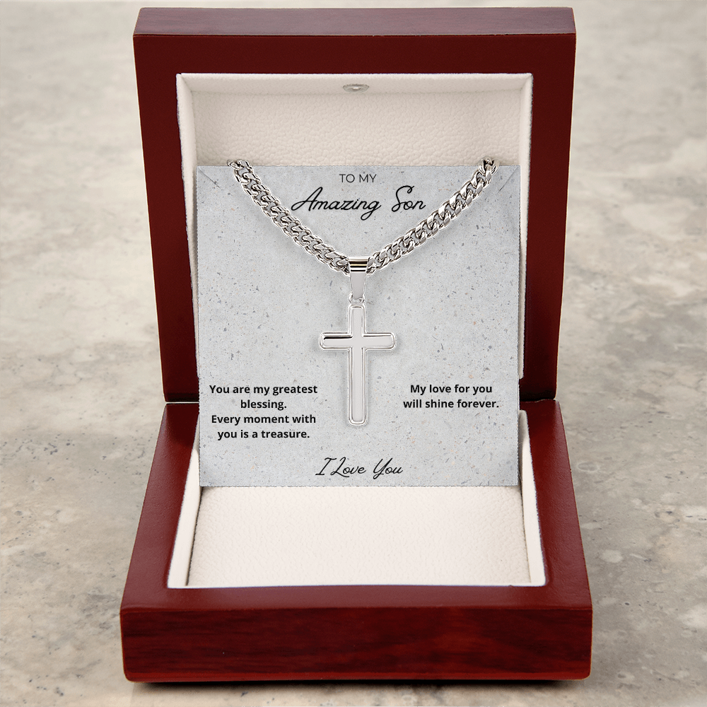 Son Cross Pendant Necklace