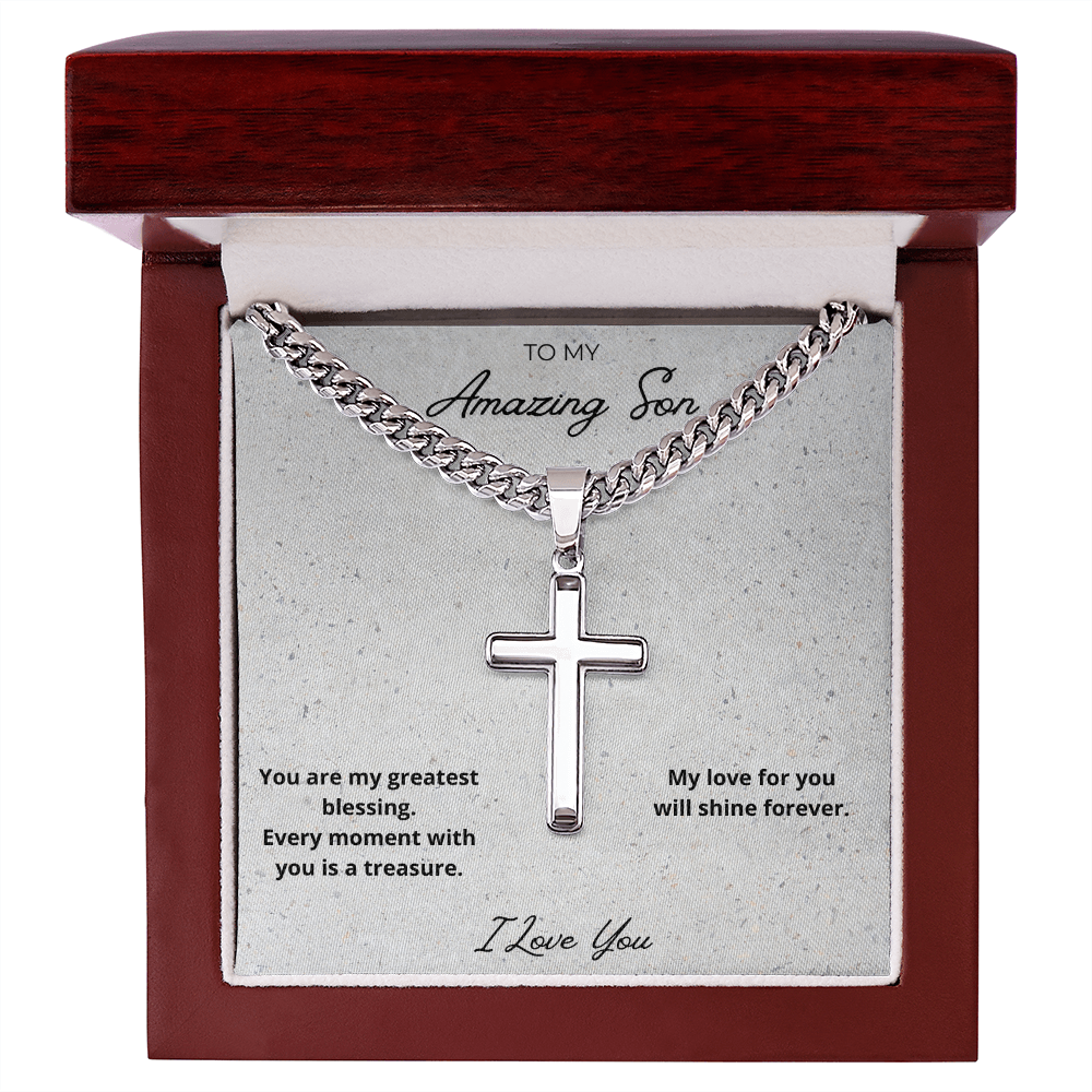 Son Cross Pendant Necklace