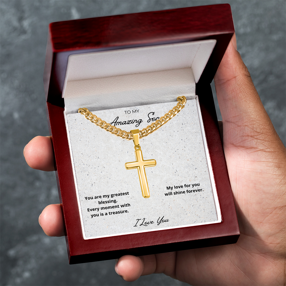 Son Cross Pendant Necklace