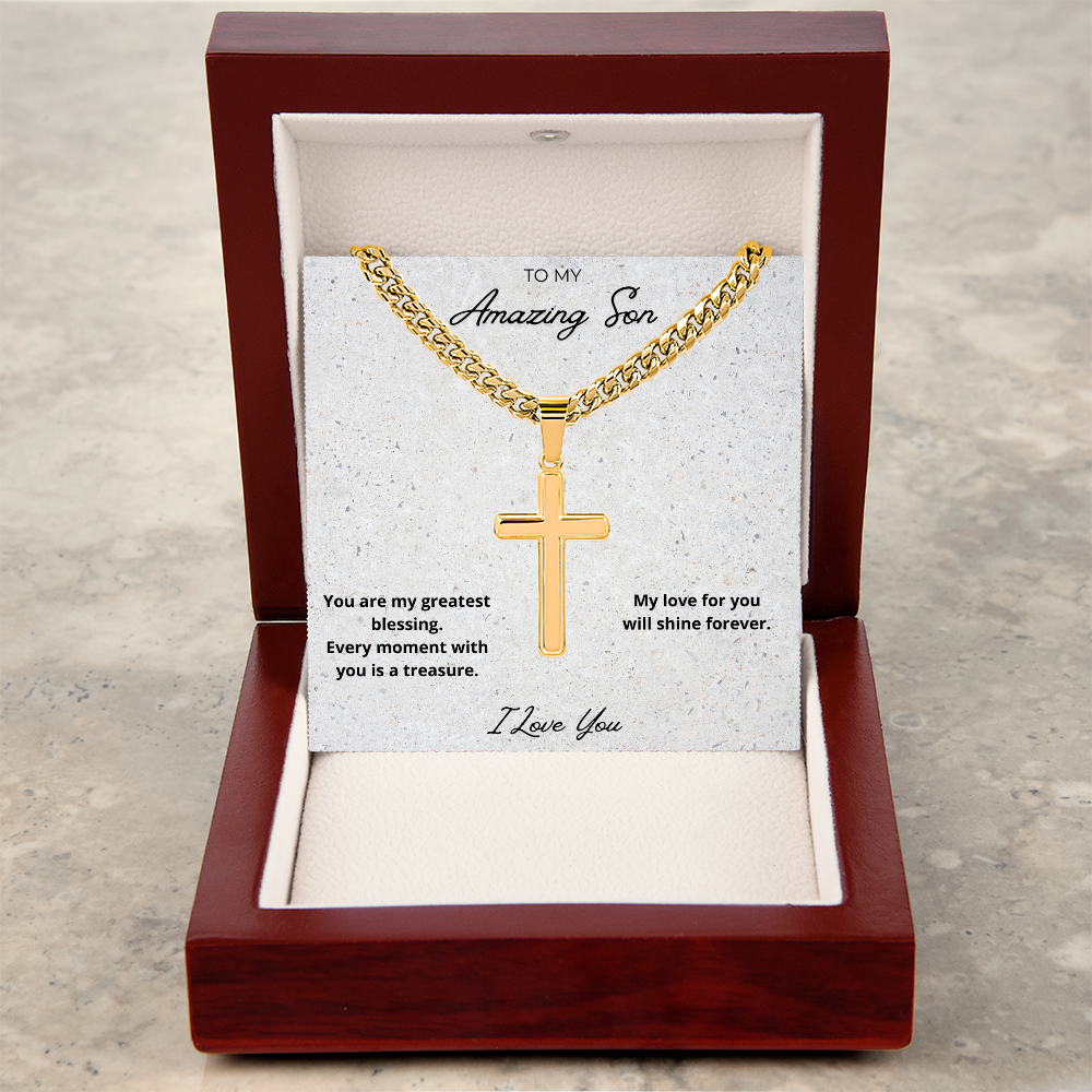 Son Cross Pendant Necklace